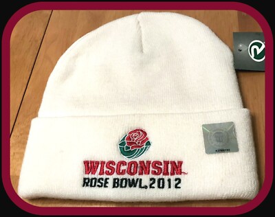 WISCONSIN BADGERS RICHARDSON 2012 ROSE BOWL STOCKING CAP ADULT ONE SIZE FITS ALL