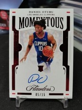 2020-21 Panini Flawless Daniel Oturu Momentous Autographs MOM-OTU Ruby 05/15!