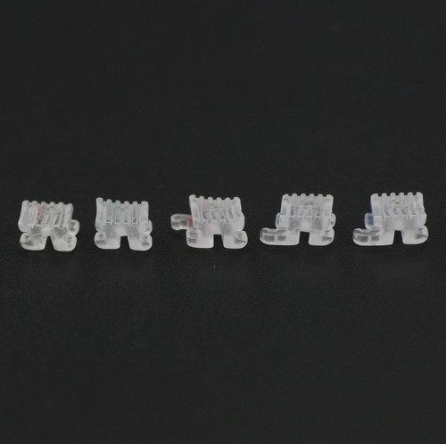 Staffe ortodontiche ceramica zaffiro tutore dentale estetica elegante Roth MBT 022 - Foto 39 di 44