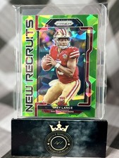 Trey Lance 2021 Prizm New Recruits Green Ice Rookie #NR-3 San Francisco 49ers RC