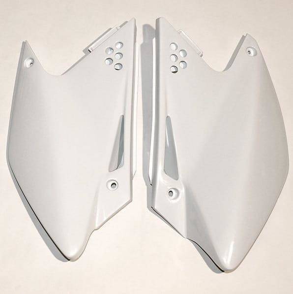 Panneaux arrière blancs pour moto Kawasaki KXF 250 de 2006 à 2008