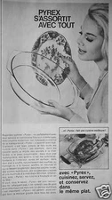 PYREX DISH ADVERTISING MATCHES EVERYTHING AND MAKES A BETTER KITCHEN