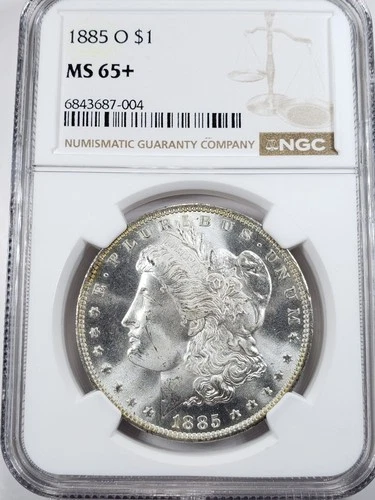 1885-O Morgan Silver Dollar NGC MS65+ Plus Grade
