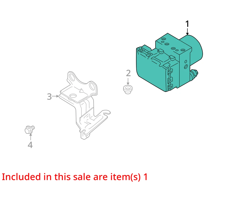 Bomba atuadora de freio 2008 Suzuki SX4 ABS antibloqueio fabricante de equipamento original 85K milhas - LKQ416396929 - Imagem 4 de 4