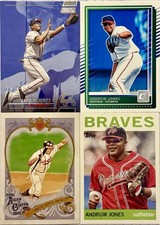 Four Card Andruw Jones Lot (HOF) Braves
