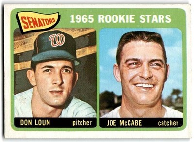1965 Topps Don Loun/Joe McCabe Rookie Baseball Cards #181