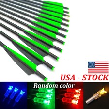 Hunting 20" Crossbow Bolts Crossbow Arrows /OR Lighted Nocks Shooting OD 8.8mm