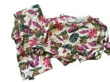 Gap Star Wars Grogu Tropical Pink/grn Pjs Girls Size 10 , Yoda, Organic Cotton