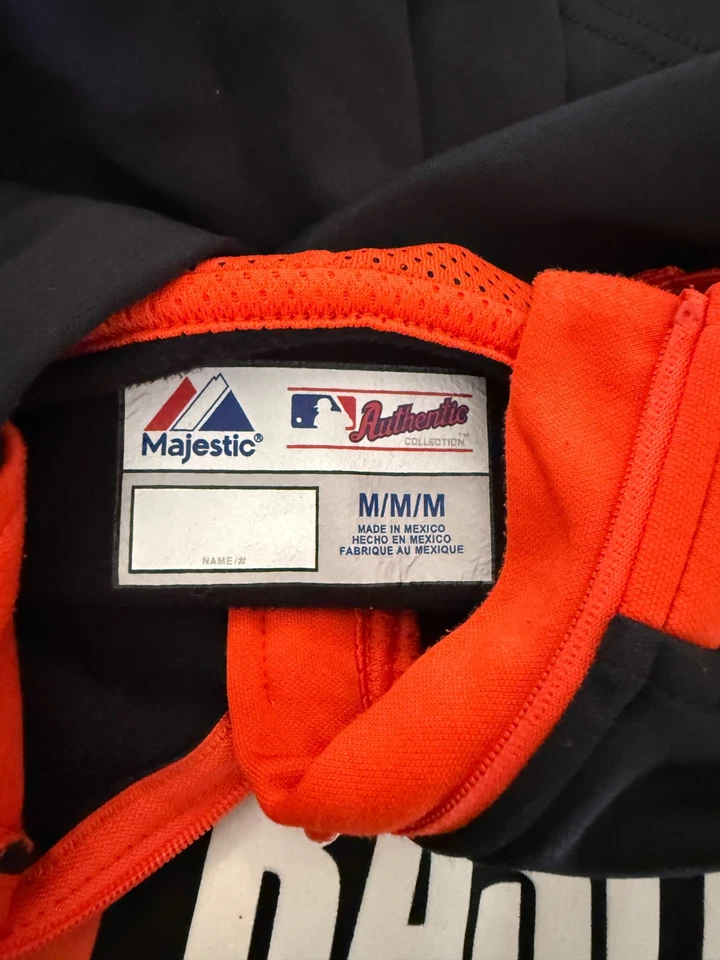 San Francisco Giants Sweater Men Medium Majestic Hoodie Therma Base MLB Pullover - Image 2 of 4