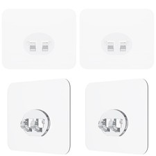 Shower Caddy Adhesive Replacement Stickers 4 Pack Single Shower Caddy Hook, B...