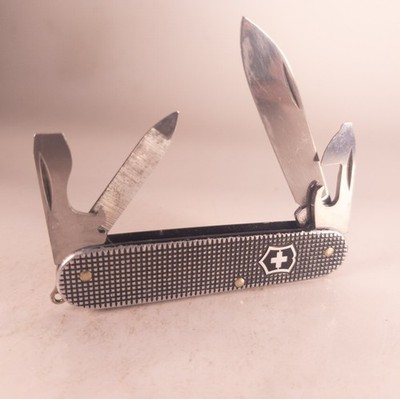 Victorinox Swiss Army Knife Cadet Black Alox 84mm | eBay