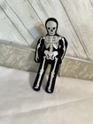 BEANIE BOPPERS BONES Skeleton Cloth Doll (24K, 1997) Vintage RARE Halloween