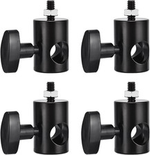 4PCS Light Stand Adapter Aluminum Rapid Adapter Convert with 1/4" Screw DSLR ...