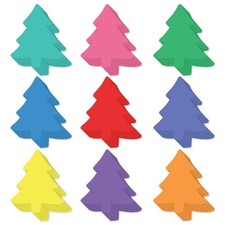 108 PCS Paper Tree Cutouts Bulletin Board Classroom Decoration Shapes Craft