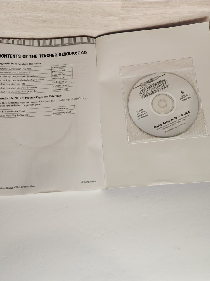 180 Days of Math- Grade 4 practice workbook | eBay