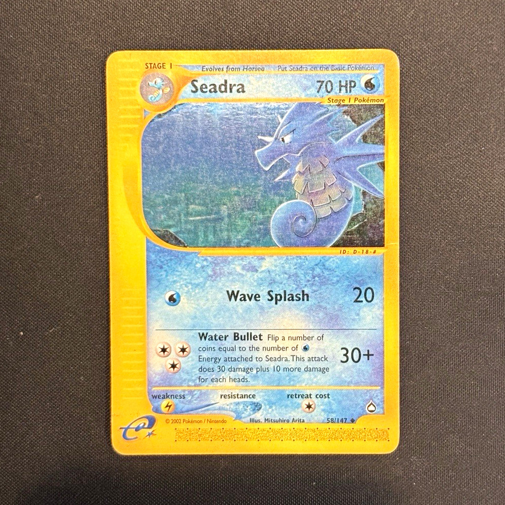 Seadra 58/147 Aquapolis Pokémon TCG
