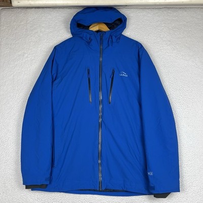 LL Bean Waterproof Primaloft Packaway Mens XL Blue Zip Up Pockets 503409