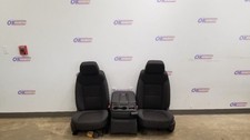 19 Chevy Silverado 1500 Custom Front Seat Set With Console Black Cloth Manual