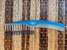 Vintage Goody Wide Tooth Detangling Comb 1994 Dipped White Teal Purple 6.5  