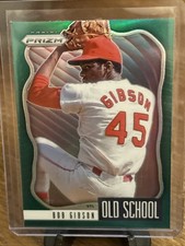 2021 Panini Prizm Bob Gibson #OS-3 Old School Green Prizm St. Louis Cardinals