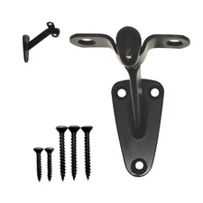 3 Pack Heavy Duty Handrail Brackets Oil Rubbed Bronze Black for Stair Support