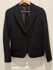 Express Y2K Women's Black Blazer Jacket One Button Size 8
