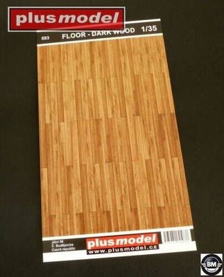 Plus Model Floor - Dark Wood / Boden - Dunkles Holz Diorama 1:35 Art. 583