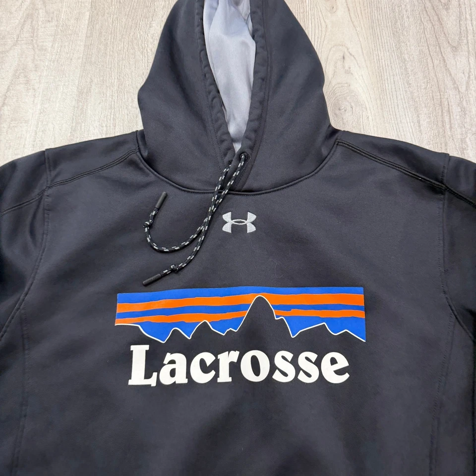 Under Armour Doble Amenaza Polar Lacrosse Sudadera con Capucha Para Hombre Sudadera Extra Grande Foto 3 de 4