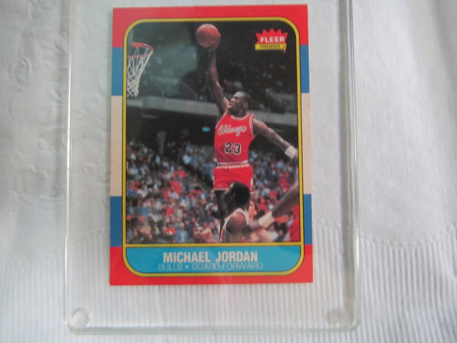 Michael Jordan Chicago Bulls 1986-87 Fleer 57 of 132 Rookie Card