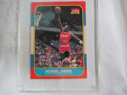 Michael Jordan Chicago Bulls 1986-87 Fleer 57 of 132 Rookie Card
