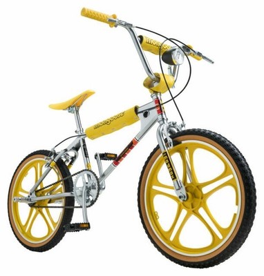 Mongoose Old School BMX Bike - Brand New Sealed Box - Yellow Mag Wheels