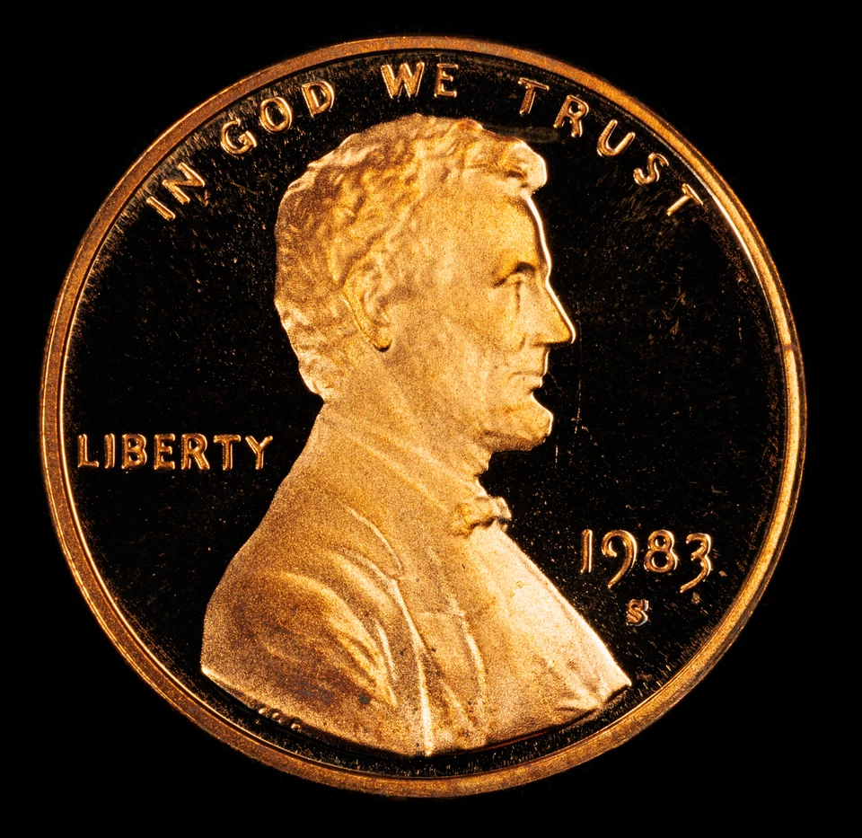 1983-S Lincoln Memorial 1c PCGS PR70RD DEEP CAMEO=Rare & Scarce GOLD SHIELD Slab - Image 4 of 4