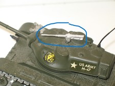 Solido, 1 Maschinengewehr 12/7 Aus ROHMETALL Für US Militärpanzer (S142)