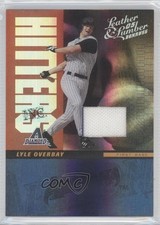 2005 Donruss Leather & Lumber Hitters Inc Jerseys 68/100 Lyle Overbay #HI-14 3v3