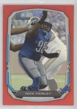 2013 Bowman Red Rainbow Foil 10/25 Nick Fairley #54 2d8