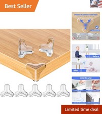 8 Pack Large Clear Corner Protectors for Baby Proofing Furniture - Table Edge...
