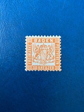 BADEN 1862 &bdquo;Wappen&ldquo; 30 Kr.  MiNr. 22 *