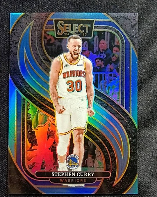 Stephen Curry 2024-25 Panini Select Premier Level Light Blue Prizm 281/299 #143