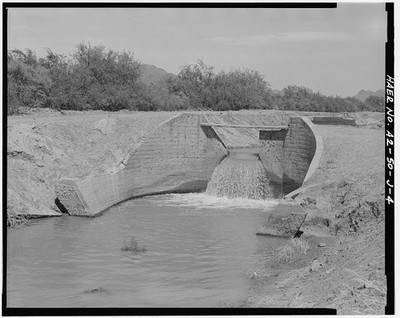 Coolidge Arizona San Carlos Irrigation Project 1910s Drop Structure Canal