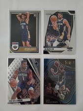 New Orleans Pelicans Basketball Stars 4 card lot/2 Zion Williamson