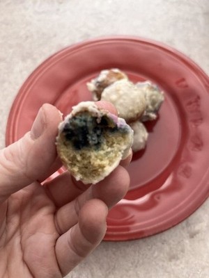 Keto Lemon Blueberry Glazed Donut Holes * Zero Net Carbs * Diabetic Friendly