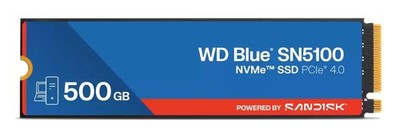 Western Digital W129267509 WDS500G5B0E-00CPE0 500Gb Wd Blue Sn5100 Nvme Ssd ~E~