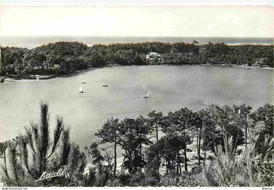 Postcard -40 - Hossegor - Lake and forest view - Ocean bottom - Me