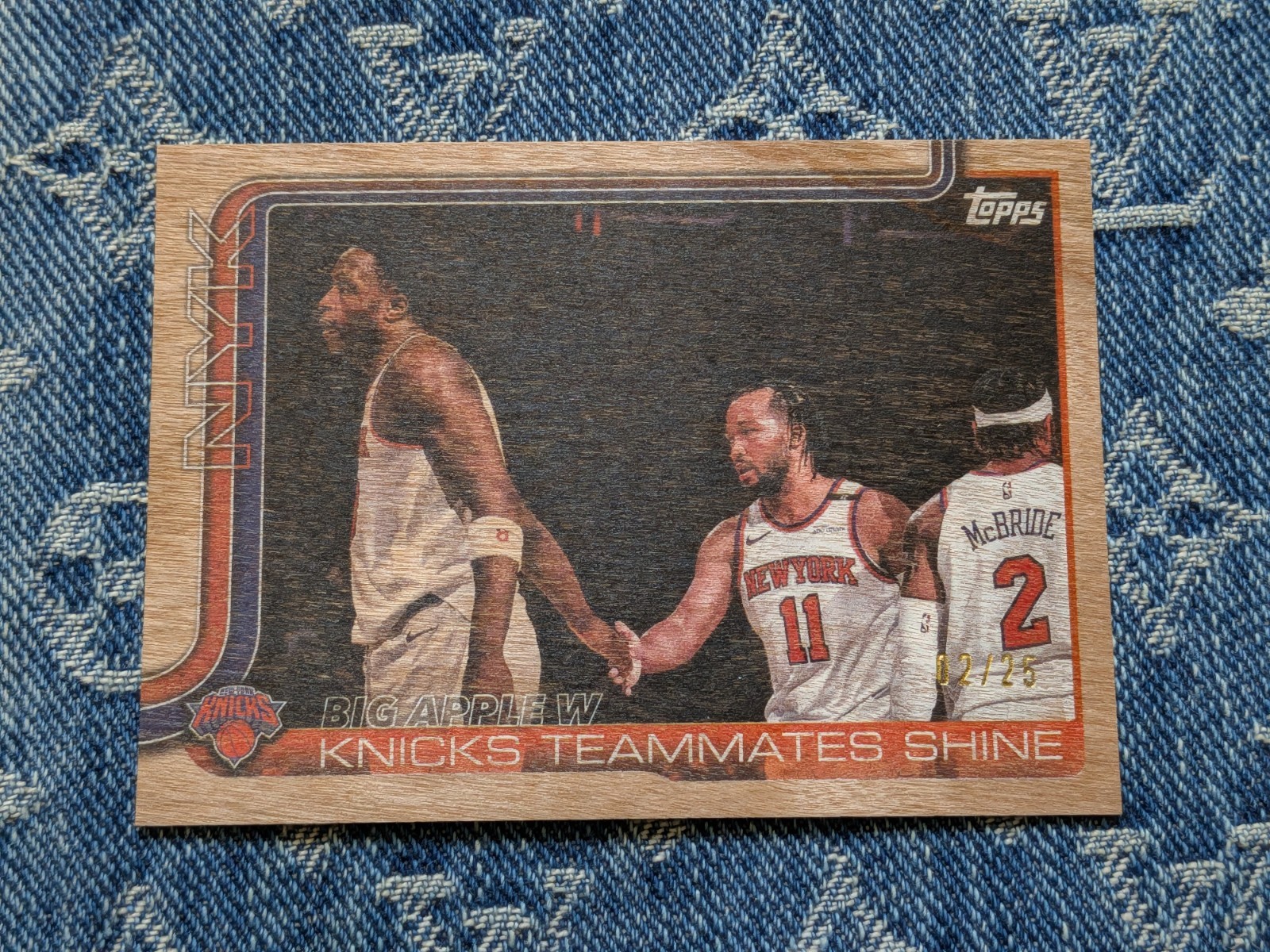2025 Topps Flagship Big Apple W 2/25 Brunson Anunoby Mcbride Jrsy # eBay 1/1
