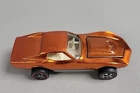 Hot Wheels Redline 1968 Custom Corvette Orange Metallic Cream Interior USA