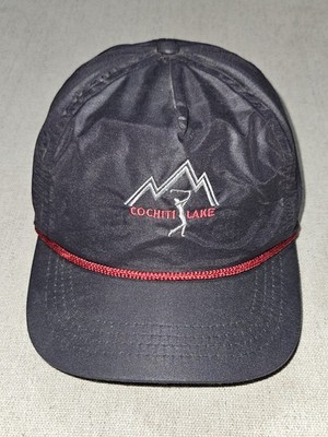 Vintage Duckster Rope Golf Leather Strapback Cochiti Lane Made USA Green UV READ