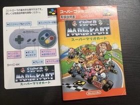 Super Mario World + Super Mario Cart Nintendo Super Famicom SFC Tested Working