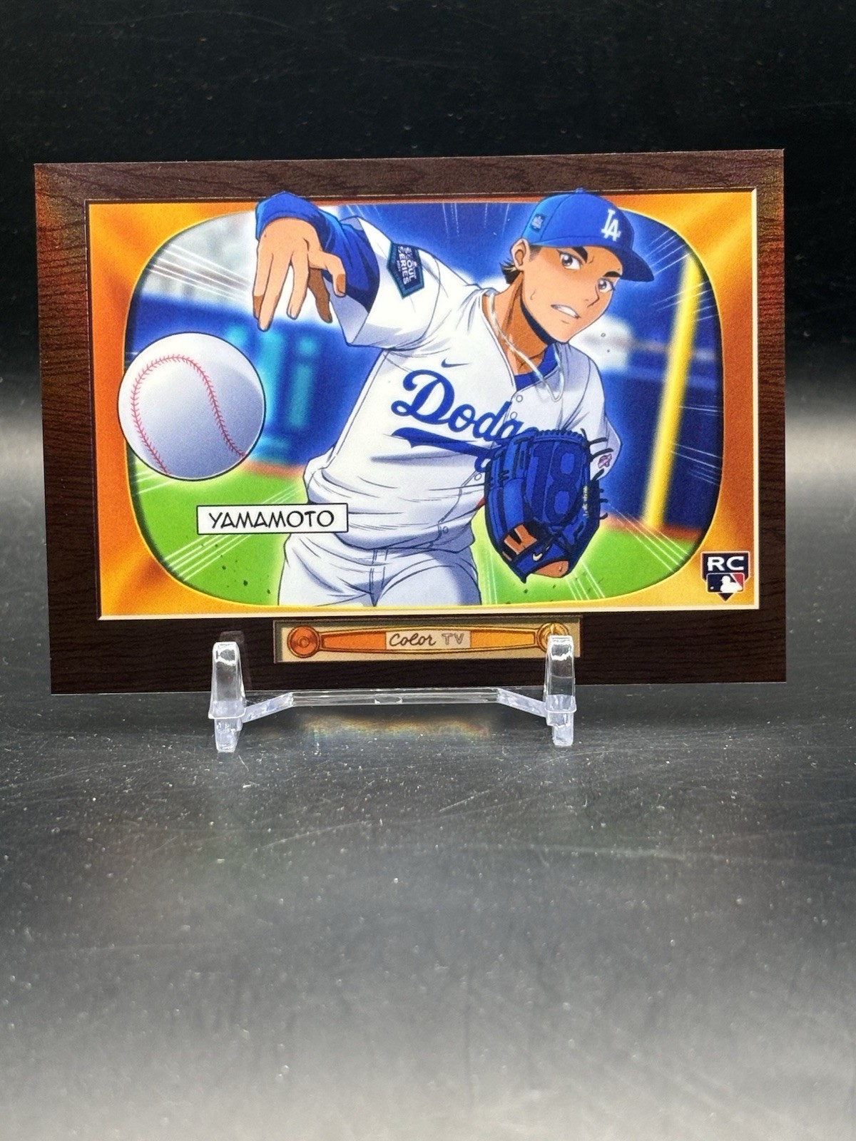 YOSHINOBU YAMAMOTO - 2024 Bowman's Best Anime BA-16 SSP WS MVP Rookie Dodgers
