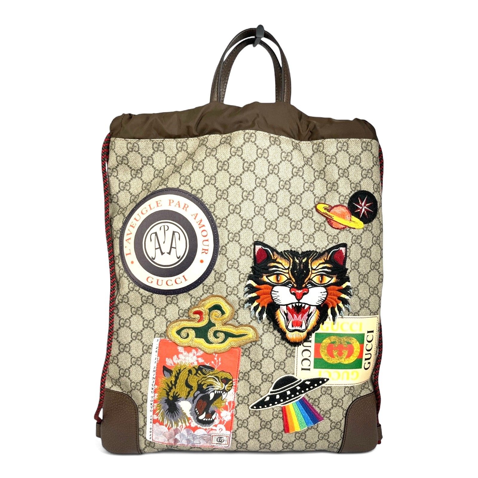 GUCCI Soft GG Supreme Monogram Drawstring Backpac… - image 18