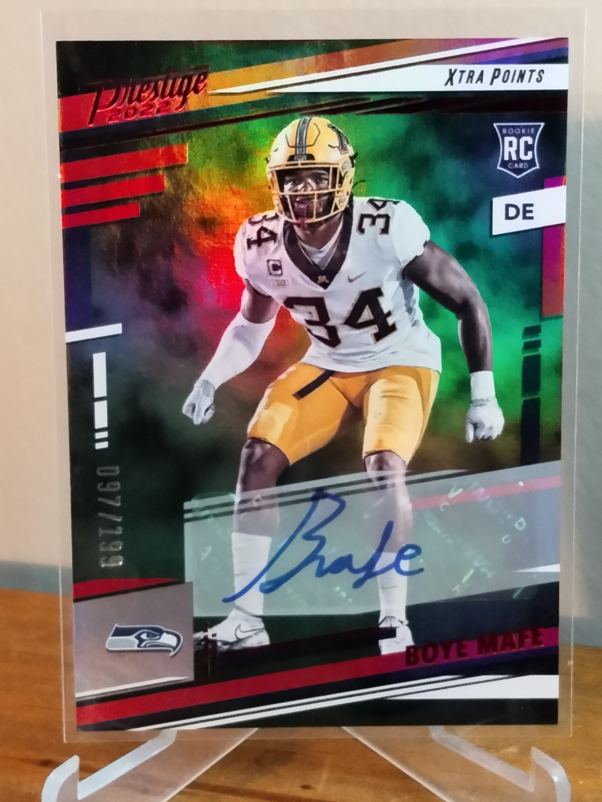 Boye Mafe Panini Prestige #387 Red Xtra Points Premium-Signature